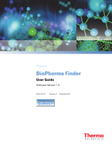 Thermo Fisher Scientific BioPharma Finder 1.0 User guide