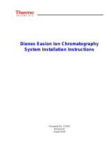Thermo Fisher Scientific Dionex Easion Ion Chromatography System Installation guide