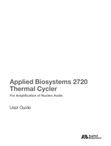 Thermo Fisher Scientific Applied Biosystems 2720 Thermal Cycler User guide