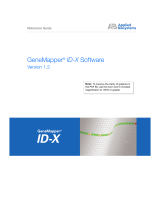 Thermo Fisher Scientific GeneMapper® ID-X Software Reference guide