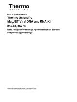 Thermo Fisher Scientific MagJET Viral DNA and RNA Kit User guide