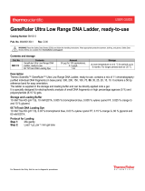 Thermo Fisher Scientific GeneRuler Ultra Low Range DNA Ladder User guide