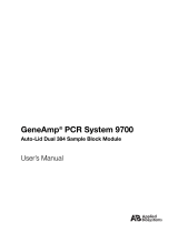 Thermo Fisher Scientific GeneAmp® PCR System 9700: Auto-Lid Dual 384 Sample Block Module Owner's manual