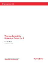 Thermo Fisher Scientific HIGHPlate 2x5 Rotor User manual