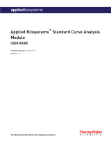 Thermo Fisher Scientific Applied Biosystems Standard Curve Analysis Module User guide