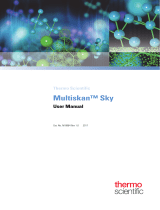 Thermo Fisher Scientific Multiskan Sky Microplate Spectrophotometer User manual