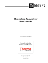 Thermo Fisher Scientific Chromeleon-PA Analyzer User guide