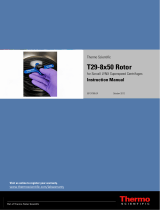 Thermo Fisher Scientific T29-8x50 Rotor User manual