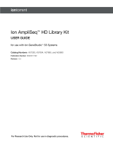 Thermo Fisher Scientific Ion AmpliSeq HD Library Kit User guide