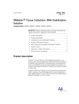 Thermo Fisher ScientificRNAlater® Tissue Collection: RNA Stabilization