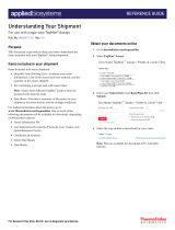 Thermo Fisher Scientific Understanding Your Shipment Reference guide