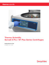 Thermo Fisher Scientific Sorvall X Pro / ST Plus Series Centrifuges Operating instructions