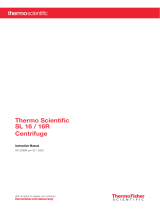 Thermo Fisher Scientific SL 16 and SL 16R Centrifuges User manual
