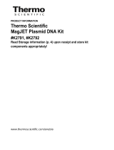 Thermo Fisher Scientific MagJET Plasmid DNA Kit User guide