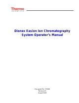 Thermo Fisher Scientific Dionex Easion Ion Chromatography System Owner's manual
