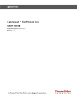 Thermo Fisher Scientific Genexus Software 6.6 User guide