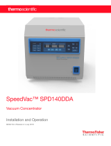Thermo Fisher Scientific SpeedVac SPD140DDA Vacuum Concentrator User manual