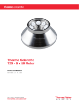 Thermo Fisher Scientific T29-8x50 Rotor User manual