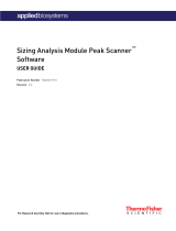 Thermo Fisher Scientific Sizing Analysis Module Peak Scanner Software User guide