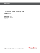 Thermo Fisher Scientific Oncomine BRCA Assay GX User guide