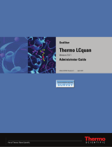 Thermo Fisher Scientific LCquan 2.6.1 Administrator User guide