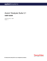 Thermo Fisher Scientific Axiom Analysis Suite 3.1 User guide