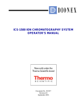 Thermo Fisher Scientific ICS-1500 Ion Chromatography System Owner's manual