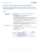 Thermo Fisher Scientific VetMAX-Plus Multiplex One-Step RT-PCR Kit Reference guide