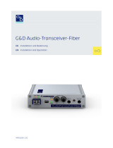 G&D Audio-Transceiver-Fiber Installation guide
