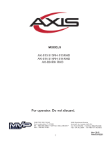 Axis AX-824RH Owner's manual