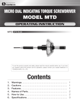 Tohnichi MTD Owner's manual