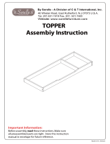 Sorelle 0299 Topper for Double Dresser Assembly Instruction