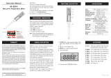 Hanna Instruments Thermometer HI 9214 Owner's manual