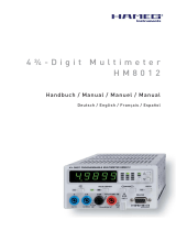 HAMEG HM8012 Owner's manual