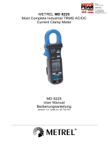 METREL MD 9225 Industrial TRMS AC-DC Current Clamp Meter User manual