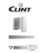 Clint FVW 12÷74 universal fan coil ELMER User manual