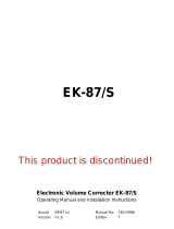 Elster EK-87/S Operating instructions