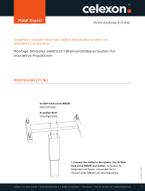 Celexon Mobil Expert elektrisch höhenverstellbare Pylonentafel Adjust 192 x 130cm TOUCH Owner's manual