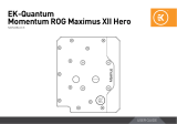 EK-Quantum EK-Quantum Momentum ROG Maximus XII Hero D-RGB User manual
