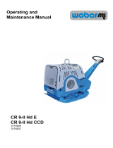Weber mt CR 9-II Hd / CR 9-II Hd CCD Operating instructions