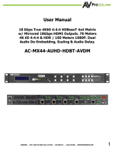 AVPro Edge AC-MX44-AUHD-HDBT-AVDM* Owner's manual