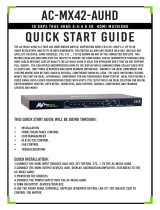 AVPro Edge AC-MX42-AUHD* Quick Start