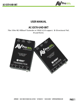 AVProEdge AC-EX70-UHD-BKT User manual