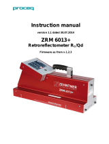 Screening Eagle Zehntner ZRM 6013+ Retroreflectometer RL/Qd Operating instructions