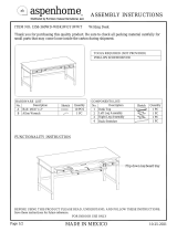 Furniture Values International aspenhome I358-360WD-WBK Assembly Instructions
