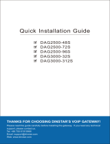 Dinstar DAG2500&DAG3000 Installation guide
