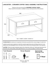 GFW Lancaster 2 Drawer Coffee Table User manual