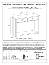 GFW Lancaster 2 Drawer Console Table User manual