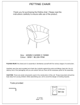 GFW Pettine Fabric Accent Chair User manual