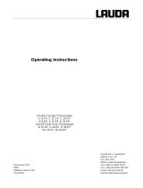 Lauda C/K Edition 2000 Operating instructions